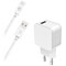 Photos Chargeur 3A IC + Câble USB-A/Lightning - Blanc